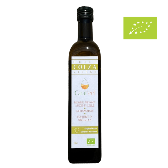 Huile de colza vierge bio Chanvr'eel — riche en oméga-3, 6 et 9