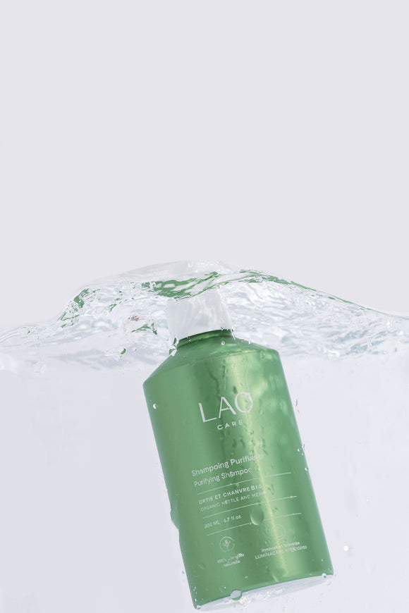 Shampoing chanvre ortie bio Lao Care — purifiant, équilibrant
